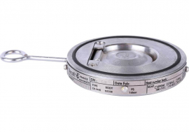 TECOFI CB5440-0050 Клапан обратный одностворчатый межфланцевый DN50 PN16 (оцинк. сталь, уплотнение EPDM)