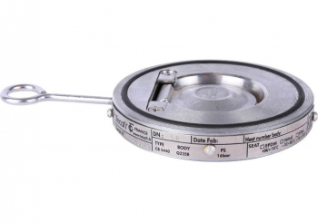 TECOFI CB5440-0050 Клапан обратный одностворчатый межфланцевый DN50 PN16 (оцинк. сталь, уплотнение EPDM)