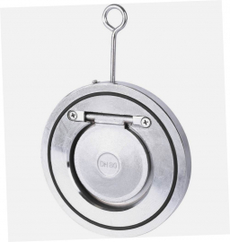 TECOFI CB5440-0080 Клапан обратный одностворчатый межфланцевый DN80 PN16 (оцинк. сталь, уплотнение EPDM)