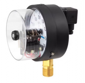 РОСМА ТМ-510Р.05(0-1MPa)M20x1,5.1,5.IP54 Манометр с электроконтактной приставкой (тип V) радиальный 100мм, 0..1МПа, М20х1,5 (метрическая) снизу, IP54, кл.1,5