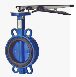 BENARMO EURO Ду80 Ру16 Затвор дисковый поворотный межфланцевый с рукояткой (корпус и диск чугун GGG50, манжета EPDM)