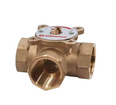 Giacomini R297Y006 Клапан трехходовой смесительный 1 1/4”F (внутренняя резьба) латунь, KVS 15