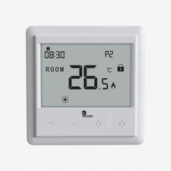 WESTER RT07P Термостат электронный программируемый с ЖК-дисплеем (сенсор), встраиваемый