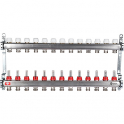 STOUT SMS 0917 000013 Коллектор из нержавеющей стали с расходомерами 13 выходов