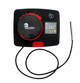 Wester CS6230120 Контроллер поворотный CS с датчиком температуры и ЖК-дисплеем, 230В, 120 сек, 6Нм