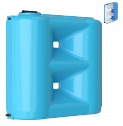 АКВАТЕК Combi 1500 PREMIUM сине-белый (штуцеры, поплавок) Бак для воды (Д)