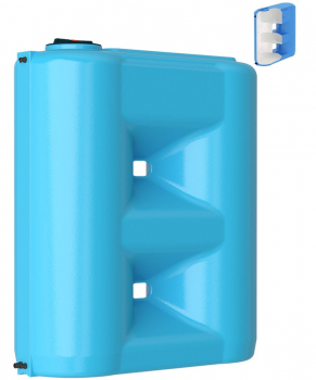 АКВАТЕК Combi 2000 PREMIUM сине-белый (штуцеры, поплавок) Бак для воды (Д)