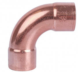 Sanha 5002A E Отвод двухраструбный 90 градусов ВП 18, для медных труб под пайку