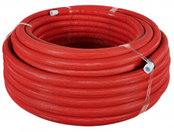 STOUT PEX-b/AL/PEX-b 26х3,0 (бухта 50 м) Труба металлопластиковая в теплоизоляции 6мм, красная