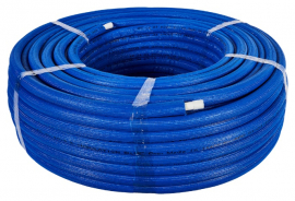STOUT PEX-b/AL/PEX-b 16х2,0 (бухта 100 м) Труба металлопластиковая в теплоизоляции 6мм, синяя