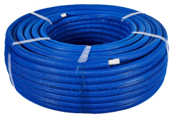 STOUT PEX-b/AL/PEX-b 16х2,0 (бухта 100 м) Труба металлопластиковая в теплоизоляции 6мм, синяя