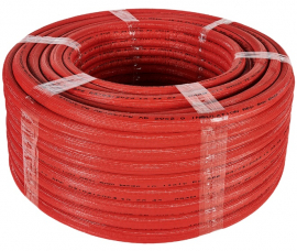 STOUT PEX-b/AL/PEX-b 20х2,0 (бухта 100 м) Труба металлопластиковая в теплоизоляции 6мм, красная