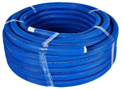 STOUT PEX-b/AL/PEX-b 26х3,0 (бухта 50 м) Труба металлопластиковая в теплоизоляции 6мм, синяя