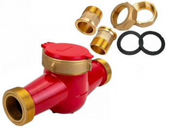 Эко-М Э-40У-300-СК Счётчик воды многоструйный универсальный Экомера-40Ч (чугунный, антимагнитный, с КМЧ) Ду40, L300