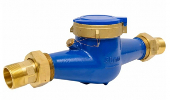 Эко-М Э-40Х-300-СК Счётчик воды многоструйный холодный Экомера-40Ч (чугунный, антимагнитный, с КМЧ) Ду40, L300