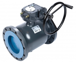 Ридан RJIP Premium FF WG DN200 PN16 Кран шаровой фланцевый с редуктором, стандартнопроходной 065N0256GR