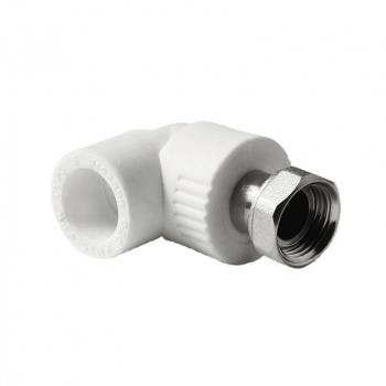 PRO AQUA Угольник с накидной гайкой PP-R 20-1/2