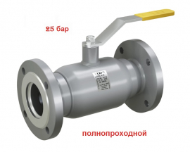 LD КШ.Ц.Ф.150.025.П/П.02 (полнопроходной, сталь 20, L410) Кран шаровой фланцевый Ду150 Ру25, с рукояткой