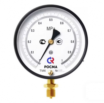РОСМА ТМ-610РМТИ.00(0-2,5MPa)M20x1,5.0,6.ЗП Манометр точных измерений с корректировкой нуля радиальный 0-1 МПа, 150мм, M20x1,5 (метрическая) снизу, кл.0,6, с поверкой, 00000008906