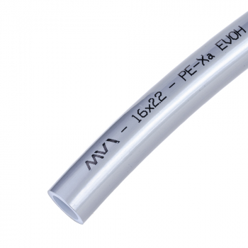 MVI PEX-A EVOH 16х2,2 (бухта 200 м) Труба из сшитого полиэтилена с антикислородным барьером, серая универсальная, PE.420.04