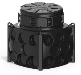 RUWEL КН 1000/1000 с крышкой D780 Колодец связи пластиковый
