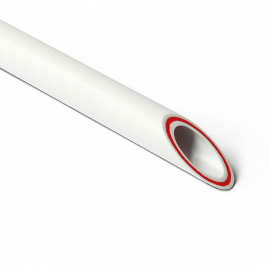 PRO AQUA RUBIS SDR 7,4 Труба полипропиленовая PP-R 25х3,5 армированная (стекловолокно) белая 4м