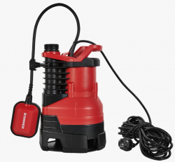 ROMMER PROFI RDP-0005-100900 (900Вт, 8,5м, 15,5м3/ч) Насос дренажный для грязной воды, поплавковый выключатель, кабель 10м