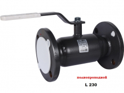 ALSO КШ.Ф.П.050.40-01 (полнопроходной, сталь 20, L230) Кран шаровой фланцевый Ду50 Ру40, с рукояткой