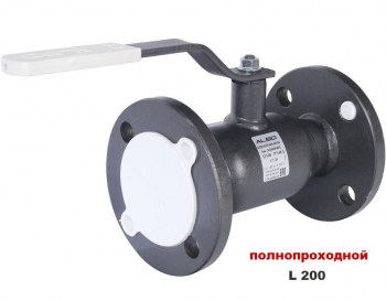 ALSO КШ.Ф.П.040.40-01 (полнопроходной, сталь 20, L200) Кран шаровой фланцевый Ду40 Ру40, с рукояткой
