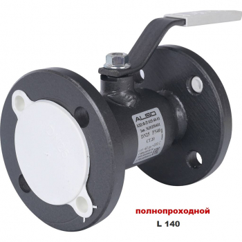 ALSO КШ.Ф.П.025.40-01 (полнопроходной, сталь 20, L140) Кран шаровой фланцевый Ду25 Ру40, с рукояткой