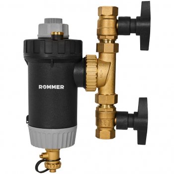 ROMMER RFW-0081-002920 Сепаратор шлама магнитный с щетками поворотный ВР 3/4